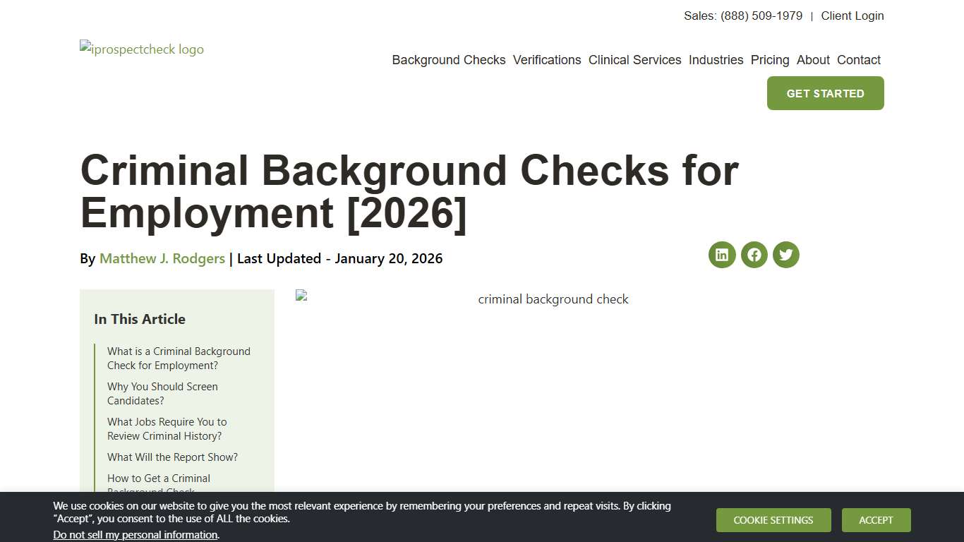 Criminal Background Checks for Employment [2026]